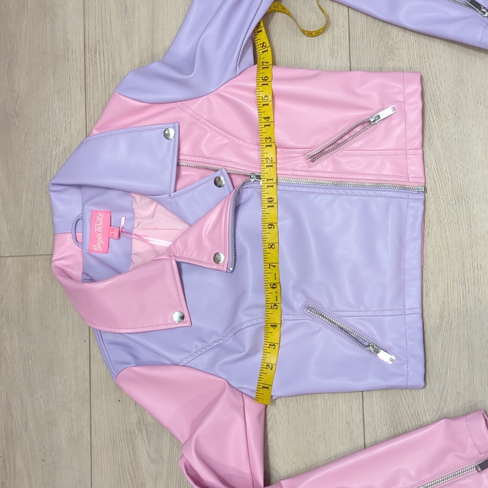 Dolls Kill Pastel Vegan Moto Jacket - Picture 8 of 9